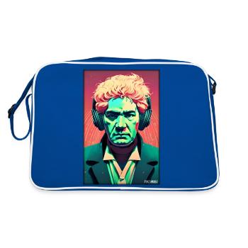 Ludwig van Beethoven DJ Casque Fête musicale - Sac Retro - bleu/blanc - Dos