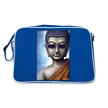 Bouddha Siddhartha Gautama Lunettes de soleil Religion - Sac Retro - bleu/blanc - Dos