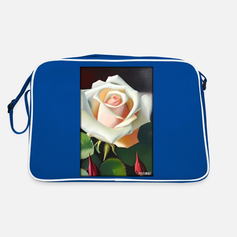 Rose Rose Flower Spring Meadow Green Retro Bag