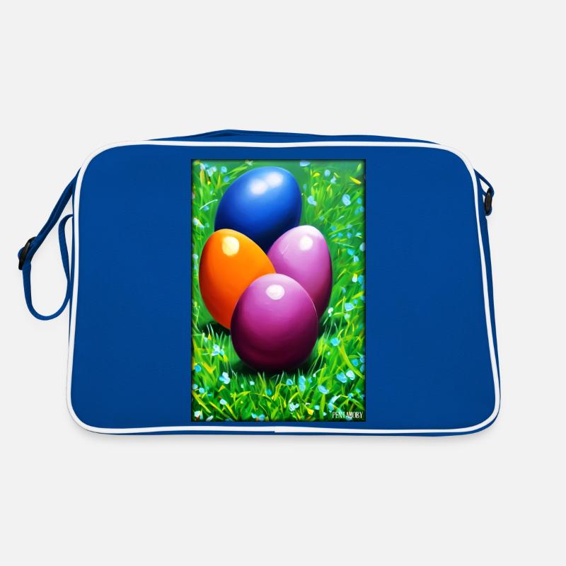 Easter Egg Easter Colorful Eggs Holiday Retro Bag