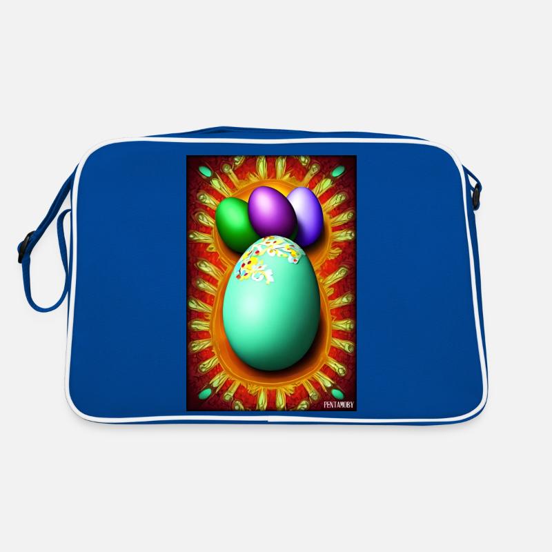 Easter Egg Easter Colorful Eggs Holiday Retro Bag