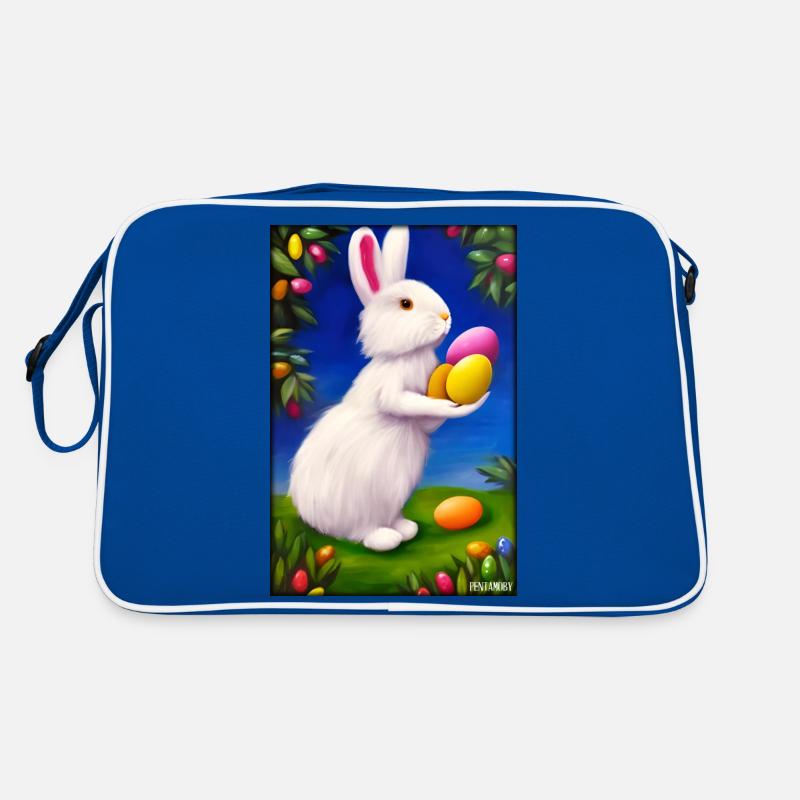 Lapin de Pâques lapin Pâques Vacances de Pâques Sac Retro