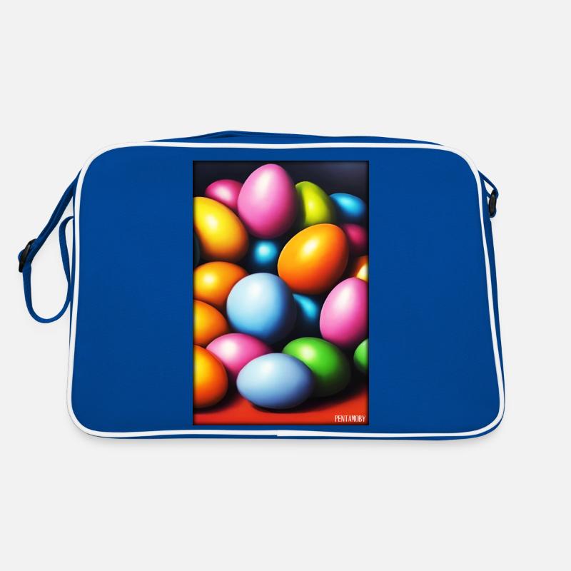 Easter Egg Easter Colorful Eggs Holiday Retro Bag