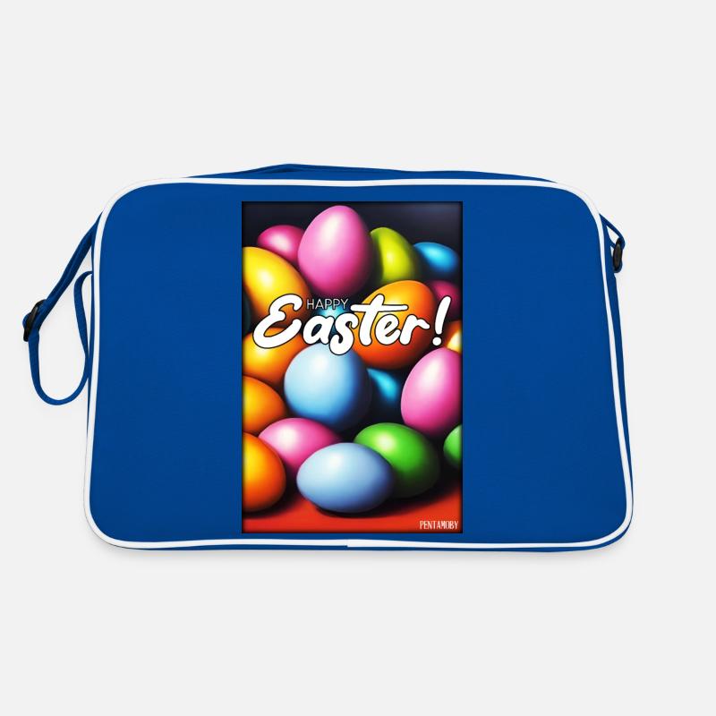 Happy Easter - Easter Egg Easter Easter Colorful Eggs Retro Bag