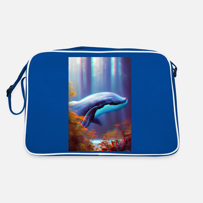 Whale in the Forest Surrealism Retro Bag