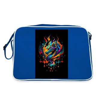 Kite - Retro Bag - blue/white - Back