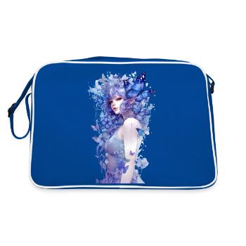 Morpho butterflies v4 - Sac Retro - bleu/blanc - Dos