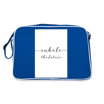 Inhale the future - Retro Bag - blue/white - Back