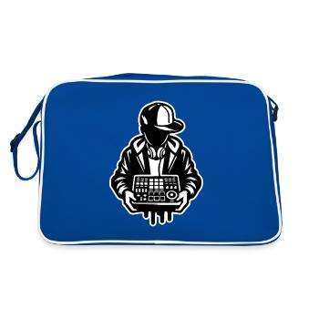 Beat Maker Holding Sampler - Sac Retro - bleu/blanc - Dos