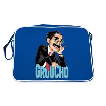 GROUCHO Le grand comédien du XXe siècle - Sac Retro - bleu/blanc - Dos