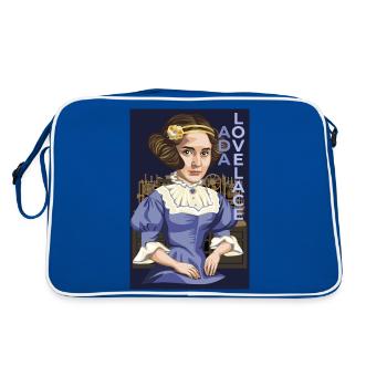 Ada Lovelace - Retro Bag - blue/white - Back