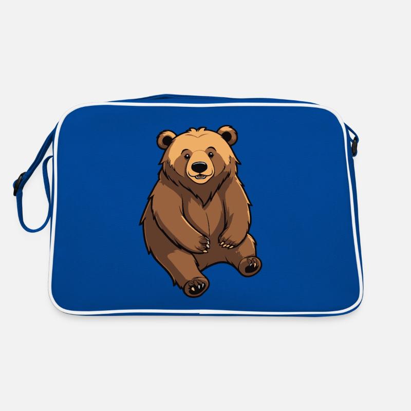 Netter Bär - Tier Design Retro Tasche