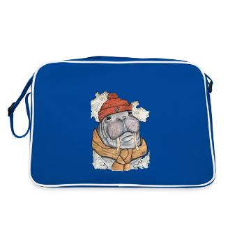 Côte des morses - Sac Retro - bleu/blanc - Dos