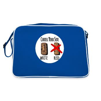 choose your side white - Retro Bag - blue/white - Back