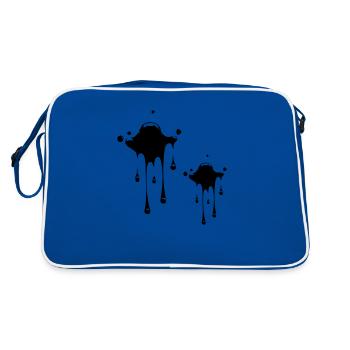Stain Blobs - Retro Bag - blue/white - Back