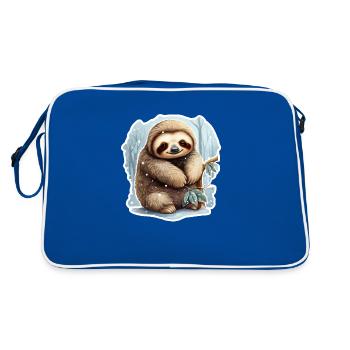 ChilligesFrostyDesign - Retro Tasche - Blau/Weiß - Hinten