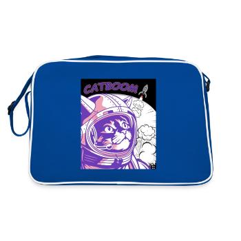 CATBOOM Comic Book Space Cat Explosion - Sac Retro - bleu/blanc - Dos