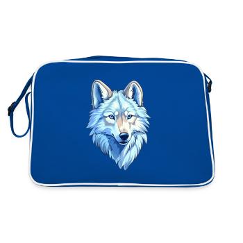 Costume de loup bleu loup-garou à tête et - Sac Retro - bleu/blanc - Dos