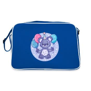 Koala Anniversaire Bébé - Sac Retro - bleu/blanc - Dos