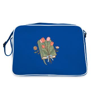 The magic book - Retro Bag - blue/white - Back