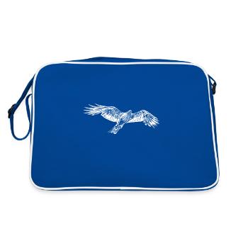 Faucon volant élégant - Sac Retro - bleu/blanc - Dos
