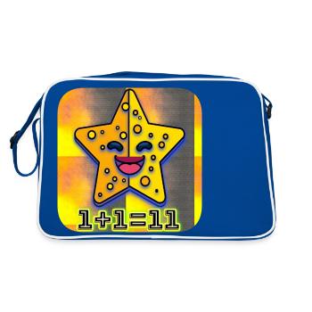 1+1=11 | Étoile - Sac Retro - bleu/blanc - Dos