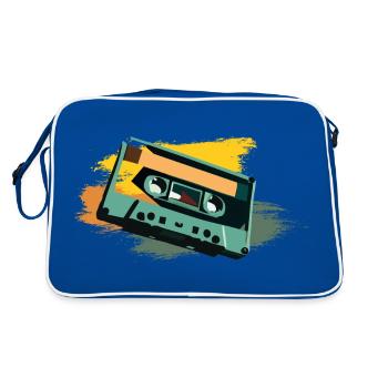 Cassette - Sac Retro - bleu/blanc - Dos