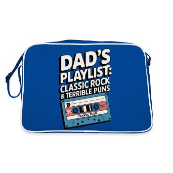 Dad's Playlist - Retro Bag - blue/white - Back