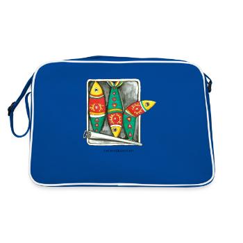 Sardines - Retro Bag - blue/white - Back