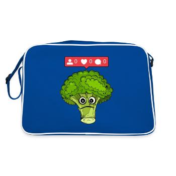 Personne n’aime le brocoli - Sac Retro - bleu/blanc - Dos