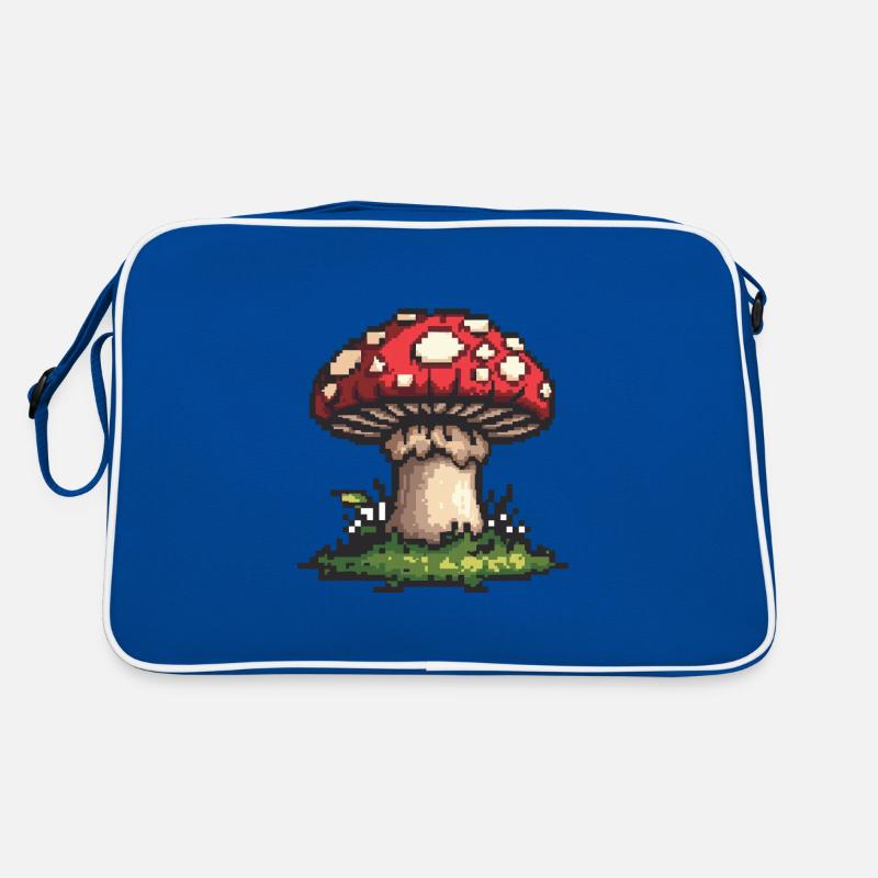 Pilz Pixel Symbol Retro Tasche