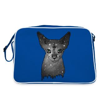 Chat égyptien Sphynx Cat - Sac Retro - bleu/blanc - Dos