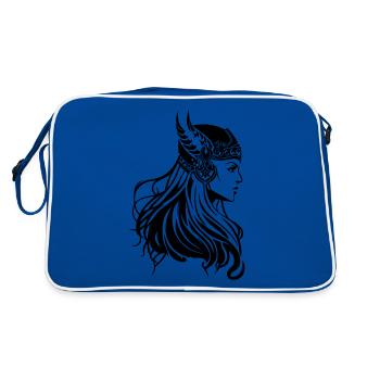 Viking Femme Guerrière Viking - Sac Retro - bleu/blanc - Dos