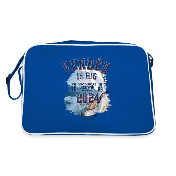 In 2024 Vendée is big - Retro Bag - blue/white - Back