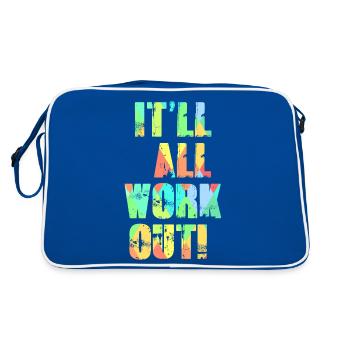 It'll All Work Out - Retro Bag - blue/white - Back