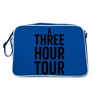 Une visite de trois heures - Sac Retro - bleu/blanc - Dos