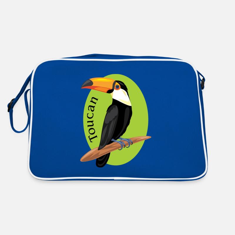 Tukan - Retro Tasche - Blau/Weiß