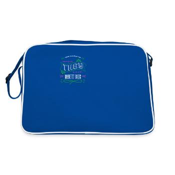 dictons drôles conspiration voyage spatial amusant - Sac Retro - bleu/blanc - Dos