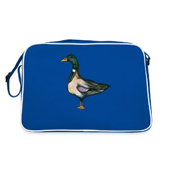 Art du canard colvert - Sac Retro - bleu/blanc - Dos
