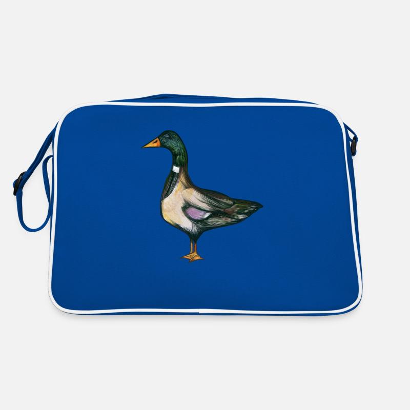 Mallard Duck Art Retro Bag