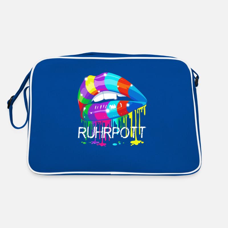 Ruhrpott Rainbow Lips Retro Tasche