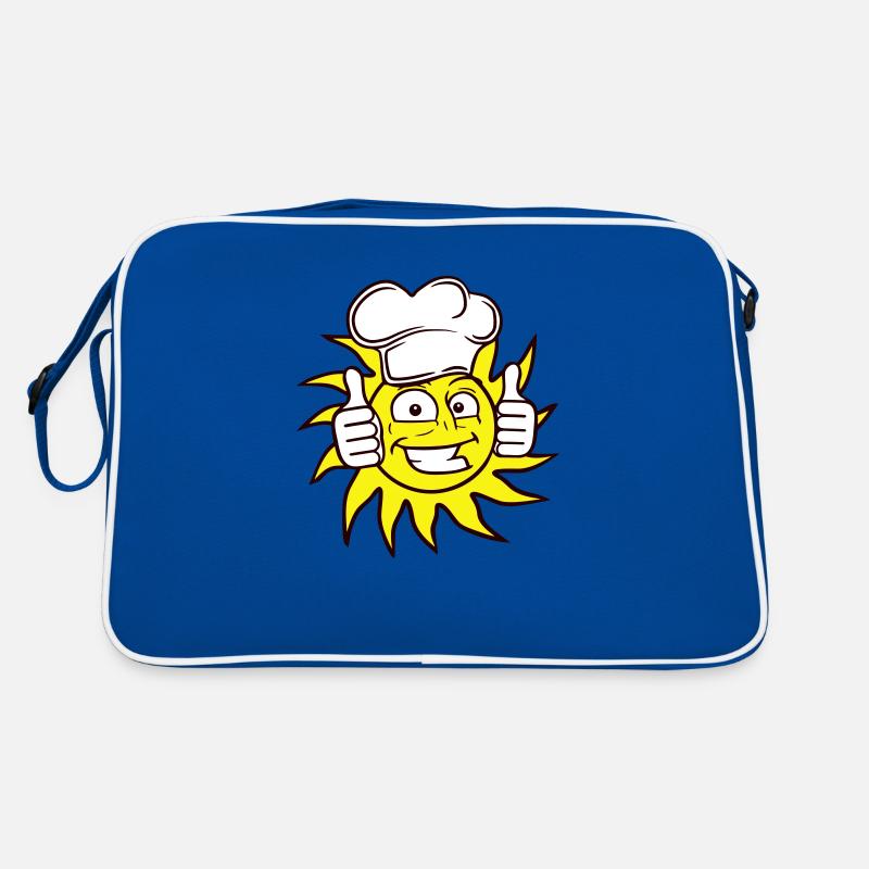 Chef's Hat Sun Funny Happy Face Smiling Retro Bag