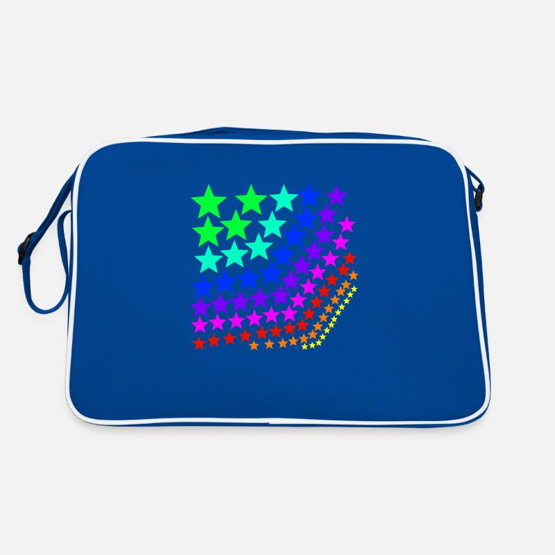 Étoiles colorées Arc-en-ciel Sac Retro