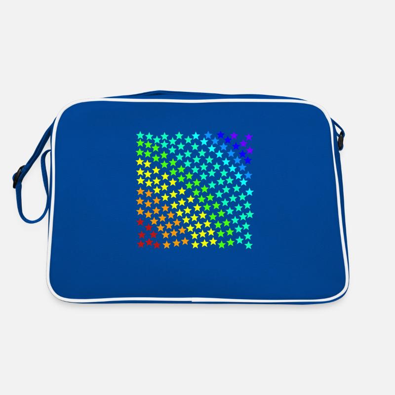 Rainbow Star Stars Colorful Gift Idea Pattern Retro Bag