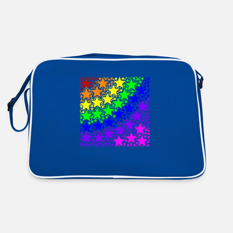 Sterne Regenbogen Geschenkidee bunt LGBT LGBTQ Retro Tasche