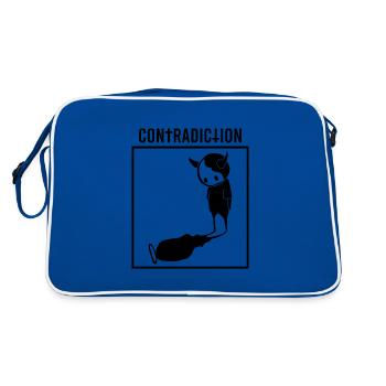 Contradiction Graphique - Sac Retro - bleu/blanc - Dos