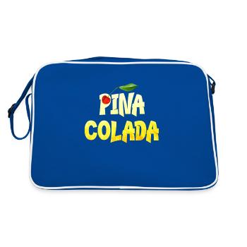 Rhum Pina Colada Ananas à la cerise - Sac Retro - bleu/blanc - Dos