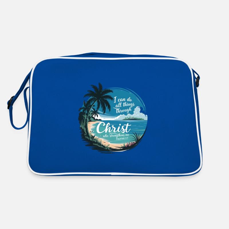 L’inspiration chrétienne : la force par le Christ Sac Retro