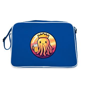 Méduse Bière Bande dessinée - Sac Retro - bleu/blanc - Dos