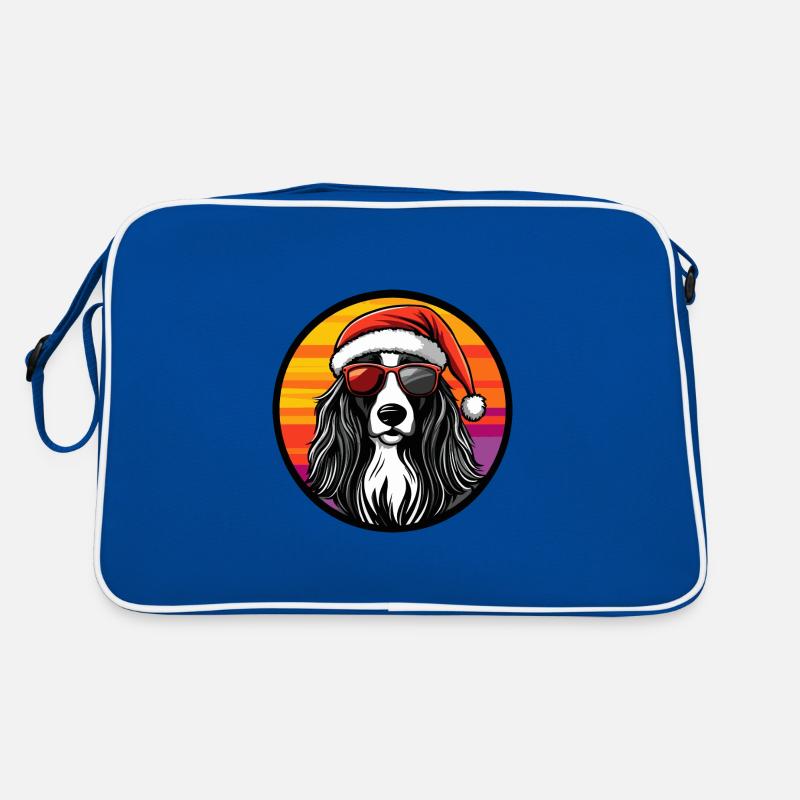 Chien de chasse afghan Chien Noël Cool Sac Retro